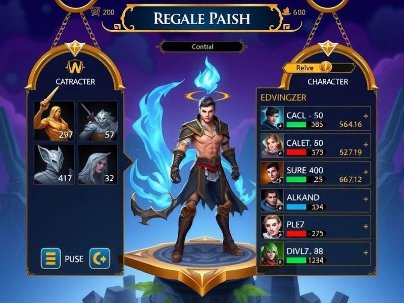 Nebula Emperor Quest gameplay screenshot showing fantasy world